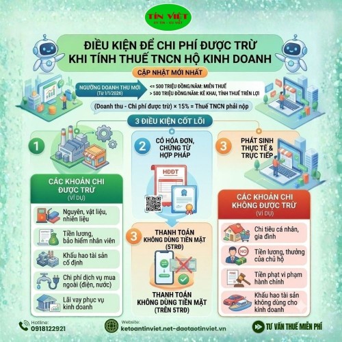 Điều Kiện Để Chi Phí Được Trừ Khi Tính Thuế TNCN Hộ Kinh Doanh: Cập Nhật Mới Nhất