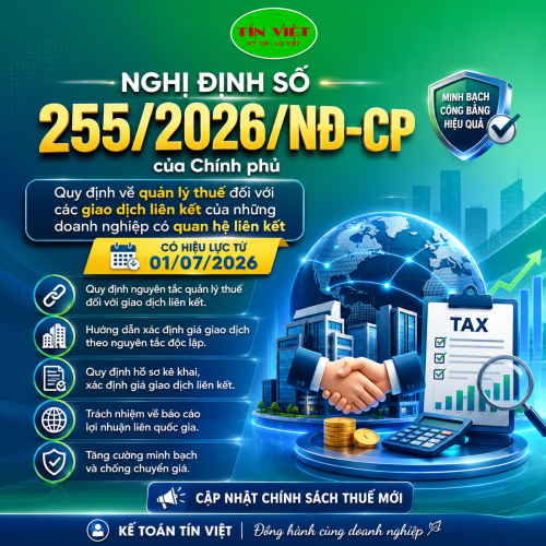 Nghị định 255/2026/NĐ-CP: Những điểm mới doanh nghiệp cần biết về quản lý thuế giao dịch liên kết