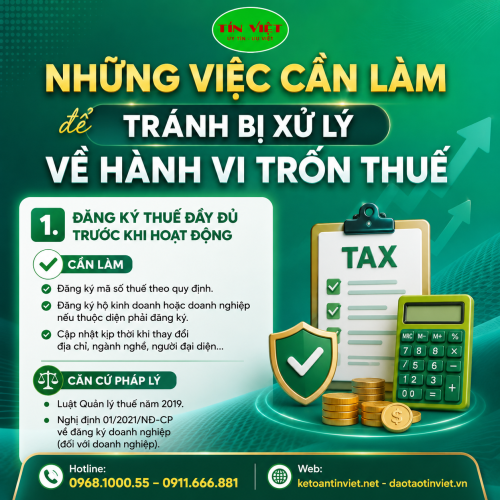 8 Việc Cần Làm Ngay Để Tránh Bị Xử Lý Về Hành Vi Trốn Thuế
