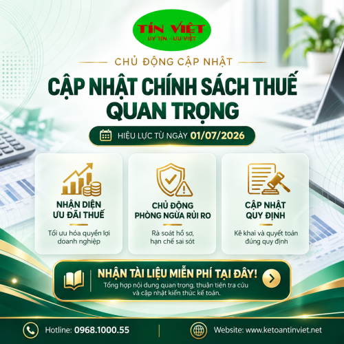 Cập nhật chính sách thuế quan trọng từ ngày 01/07/2026 – Nhận tài liệu miễn phí