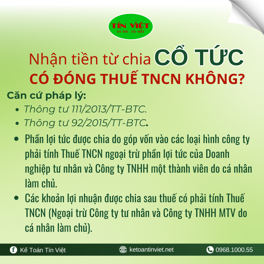 nhan tien tu chia co tuc