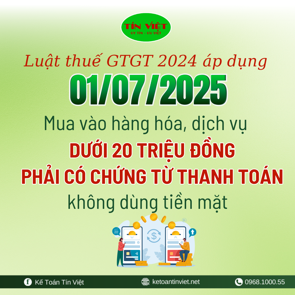 Những điểm mới Luật thuế giá trị gia tăng năm 2024 áp dụng từ ngày 1/7/2025