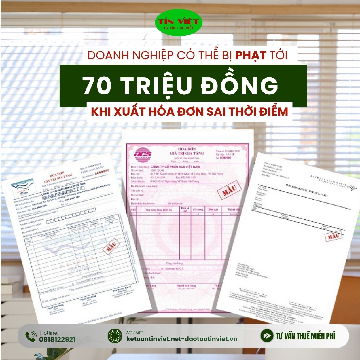 Có thể bị phạt tới 70 triệu đồng khi xuất hóa đơn sai thời điểm