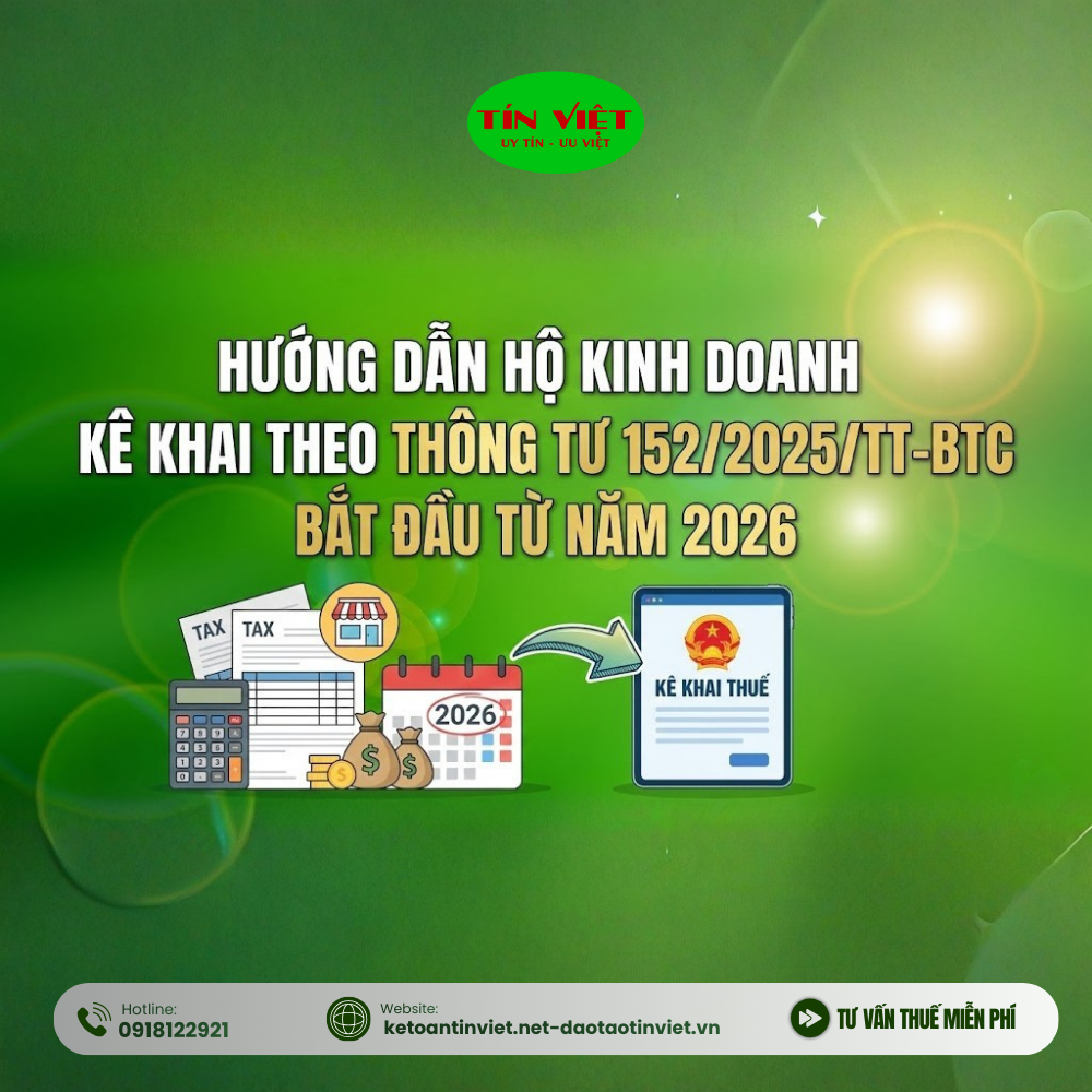Hướng Dẫn Hộ Kinh Doanh Kê Khai Theo Thông Tư 152/2025/TT-BTC