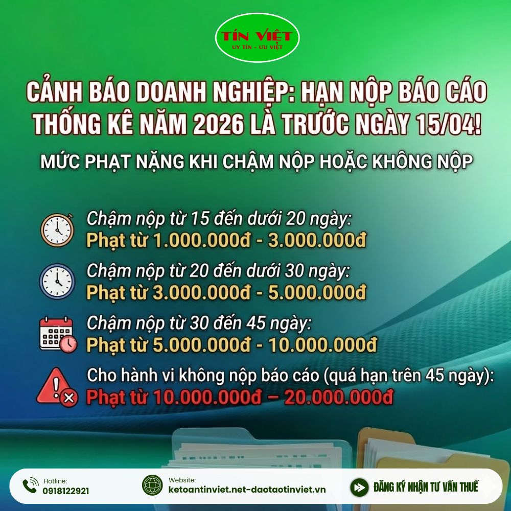 Hạn Nộp Báo Cáo Thống Kê Năm 2026: Doanh Nghiệp Cần Biết Gì