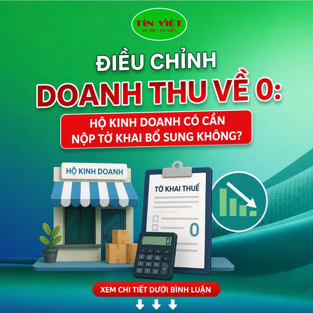 Điều chỉnh doanh thu về 0: Hộ kinh doanh có cần nộp tờ khai bổ sung không?